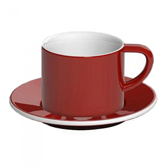 Cappuccino kuppi ja lautanen Loveramics "Bond Red", 150 ml