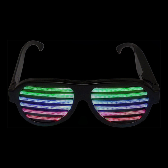 Ääniaktivoituvat Vilkkuvat Shutter Shades