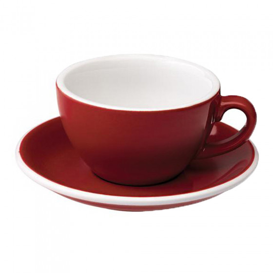 Cappuccino kuppi ja lautanen Loveramics "Egg Red", 200 ml