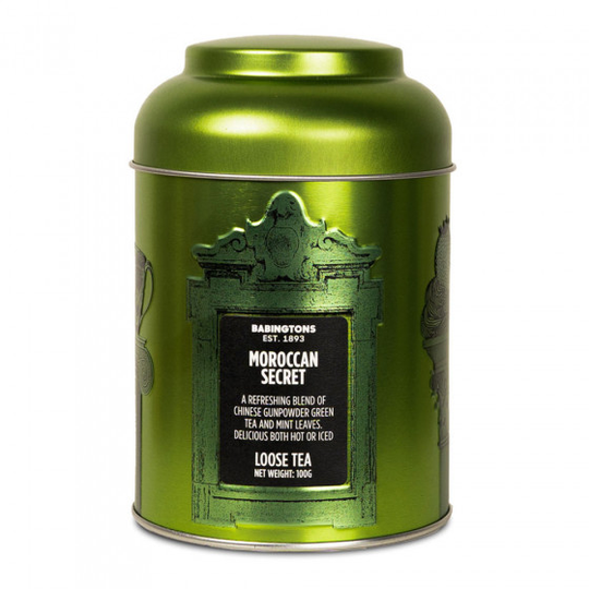 Vihreä tee Babingtons "Moroccan Secret" metallipurkissa, 100 g