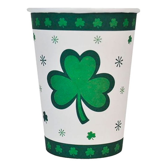 Pahvimukit St Patricks Day - 8-pakkaus