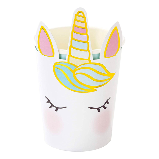 Pahvimukit Love Unicorns - 8-pakkaus