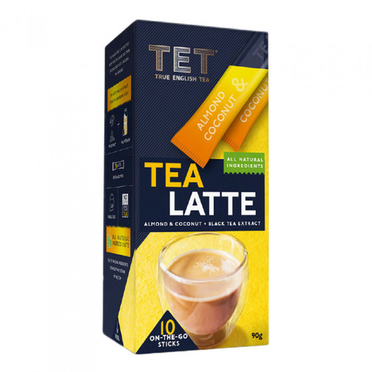 Pikatee juoma True English Tea "Almond and Coconut Tea Latte", 10 kpl.