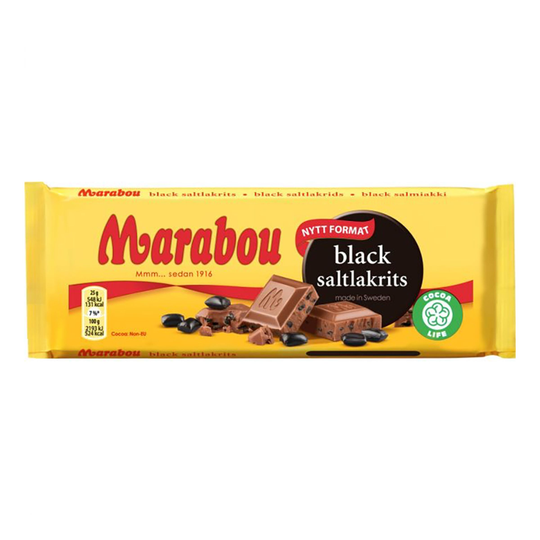 Marabou Black Saltlakrits - 100 grammaa