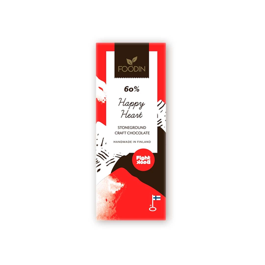 Foodin Raw Chocolate 40 G Happy Heart 60%