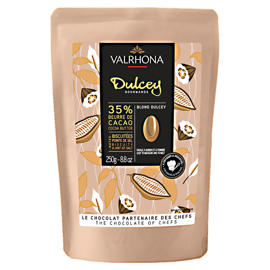 Valrhona Dulcey 35 % Suklaanappi, 250 g
