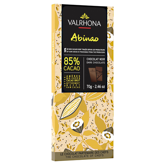 Valrhona Albinao 85 % suklaalevy, 70 g