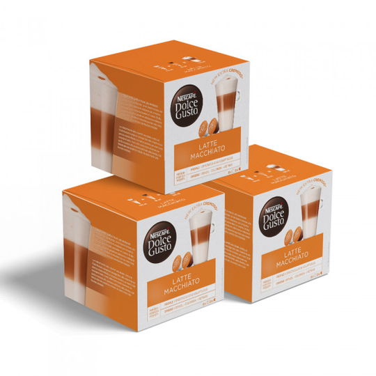 Kahvikapselisarja NNESCAFÉ® Dolce Gusto® "Latte Macchiato", 3 x 8+8 kpl.
