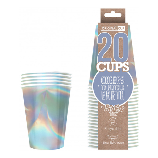 Partycups Pahvia Kimaltava - 20-pakkaus