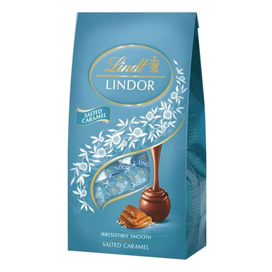 Lindt Lindor Salted Caramel Konvehdit - 137 grammaa