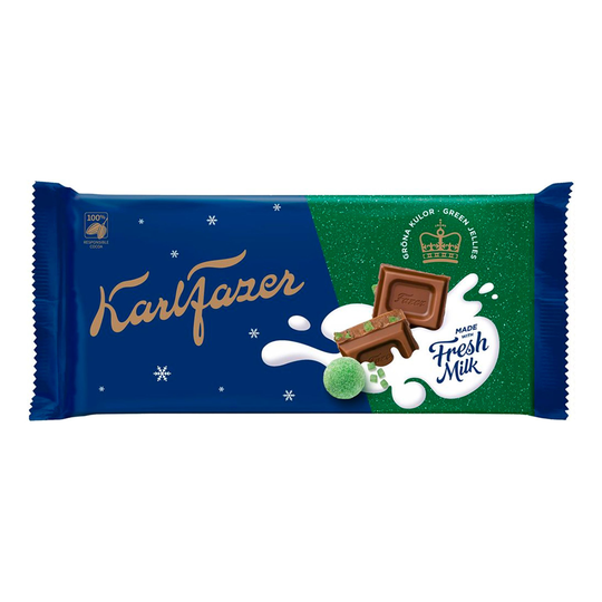 Karl Fazer Gröna Kulor Mjölkchoklad - 145 grammaa