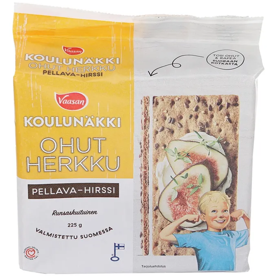 Vaasan 2 x Täysjyväruisnäkkileipä Pellava & Hirssi