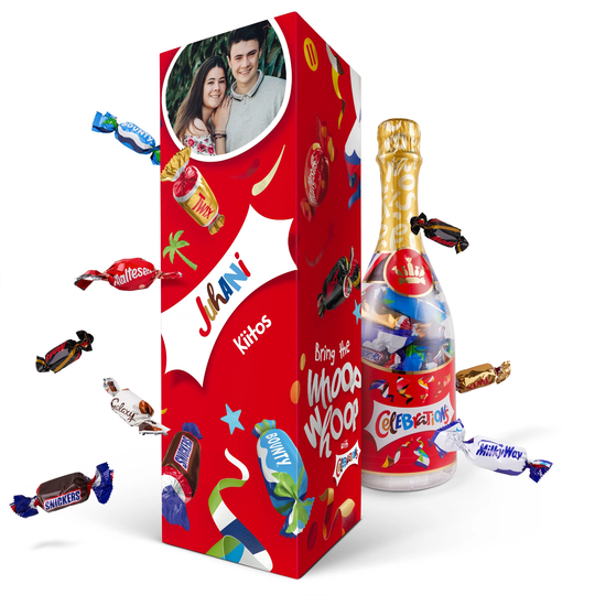 Suklaakarkit juhlapullossa - Celebrations