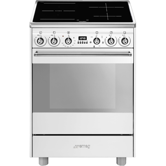 Smeg 60 cm Classic Monitoimiuuni induktioliedellä, Valkoinen