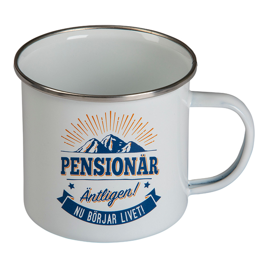 Retromuki Tekstillä - Pensionär
