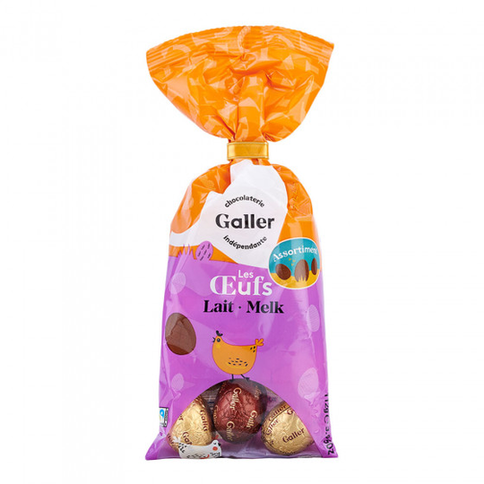 Suklaavalikoima Galler "Easter Eggs Bag Milk Assortment"