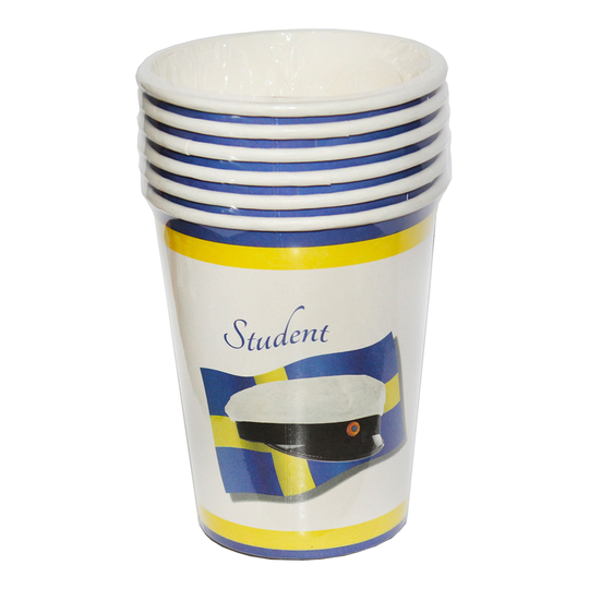 Pahvimukit Student - 6-pakkaus