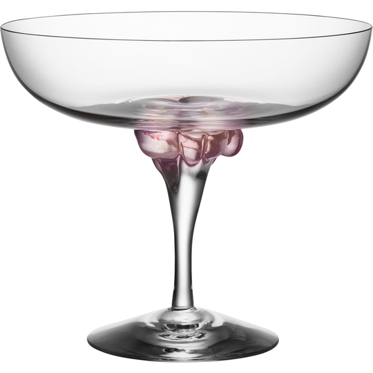 Kosta Boda Sugar Dandy Coupe -lasi, 32 cl. Roosa