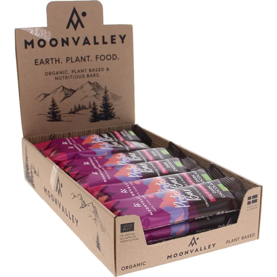 Moonvalley Proteiinipatukka Tumma Suklaa Luomu 18-pack