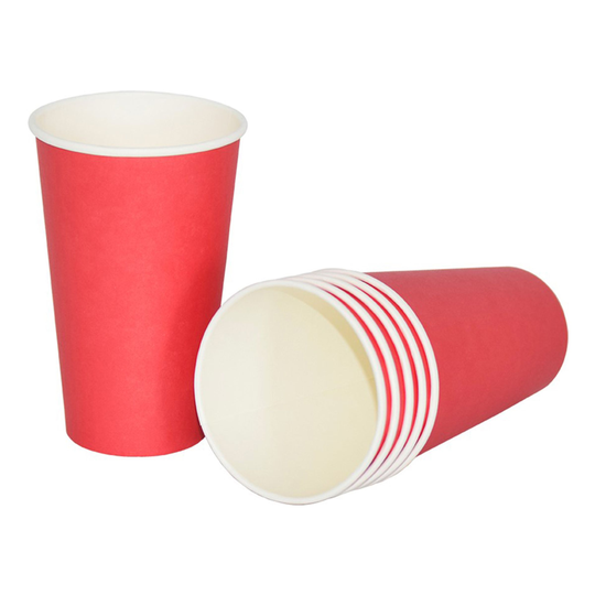 Punaiset Party Cups Pahvia - 24-pakkaus