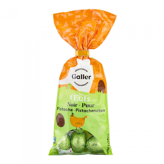 Suklaakonvehdit Galler "Small Easter Eggs Bag (Dark Pistachio)", 112 g