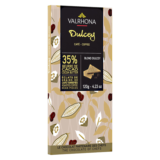 Valrhona Dulcey Coffee 35 % suklaalevy, 120 g