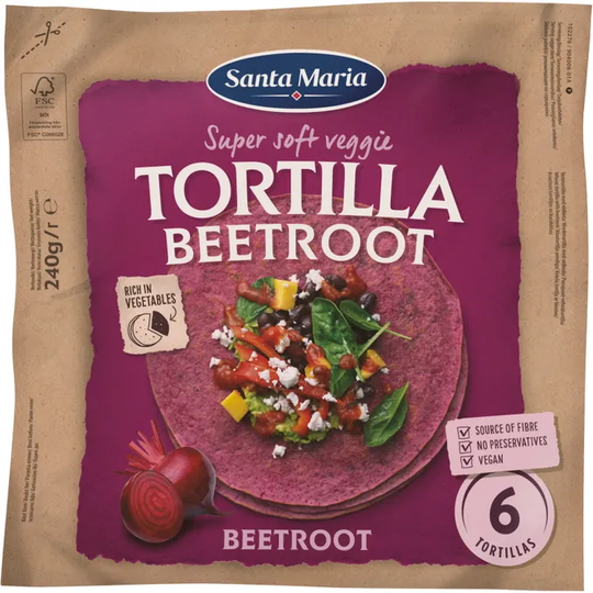 Santa Maria Tex Mex Tortilla Beetroot Medium