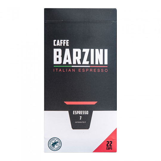Nespresso® koneisiin sopivat kahvikapselit Caffe Barzini "Espresso", 22 kpl.