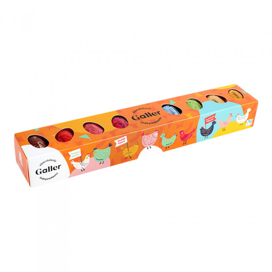 Suklaamakeislajitelma Galler "Easter Eggs Reglette"