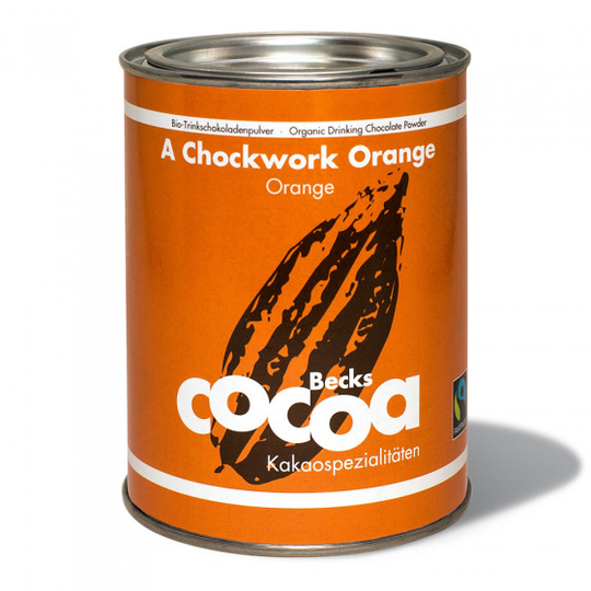 Luomukaakao Becks Cacao "A Chockwork Orange" appelsiinilla ja inkiväärillä, 250 g