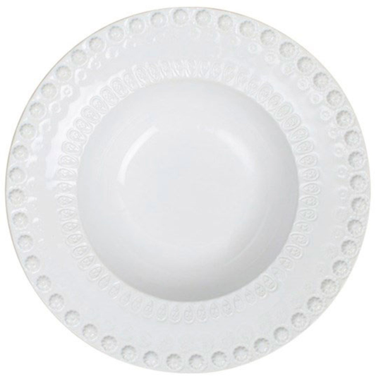PotteryJo Daisy-lautanen, syvä, 2 kpl, White