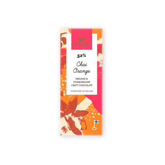 Foodin Raw Chocolate 40 G Chai Orange 57%