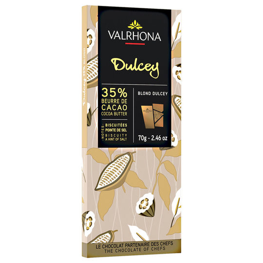 Valrhona Dulcey 35 % suklaalevy, 70 g