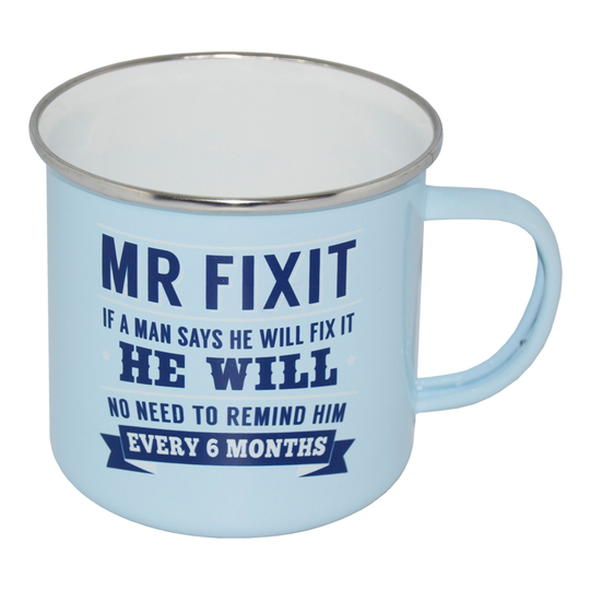 Retromuki Tekstillä - Mr Fixit