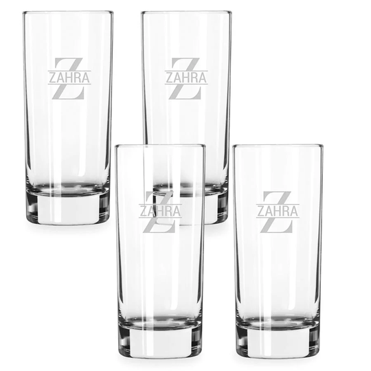 Highball-lasi kaiverruksella - 4 kpl
