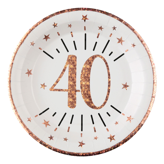 Pahvilautaset Hohtava Ruusukulta - 40