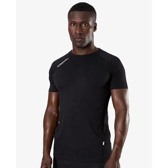 Icaniwill Mens Tri-blend Clean Tee Black Xl
