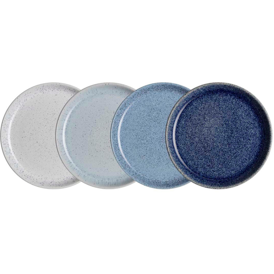 Denby Studio Blue -lautaset, 21 cm, 4 kpl