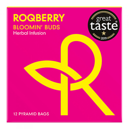 Hedelmä- ja yrttitee Roqberry "Bloom Box", 12 kpl.