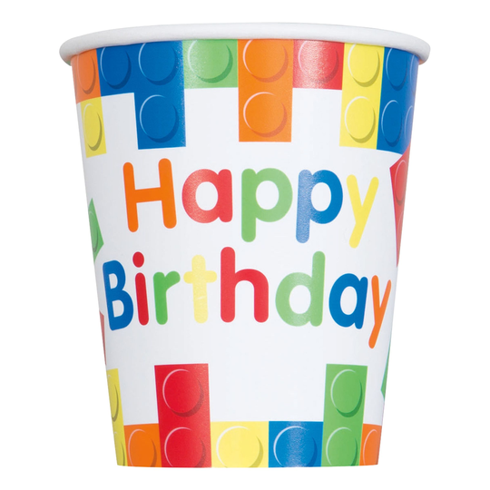Pahvimukit Happy Birthday Lego