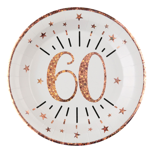 Pahvilautaset Hohtava Ruusukulta - 60