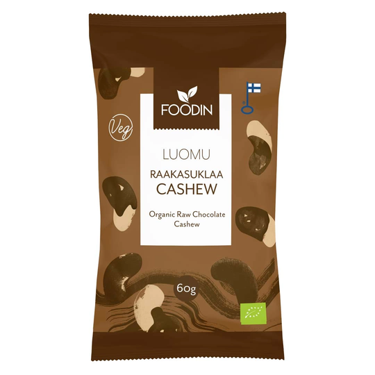 Foodin Raw Chocolate Coated Cashew Organic 60 G