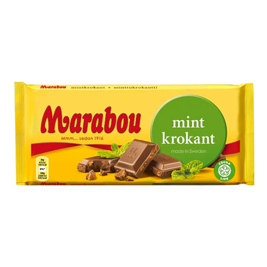 Marabou Mintkrokant Suklaalevy - 200 grammaa