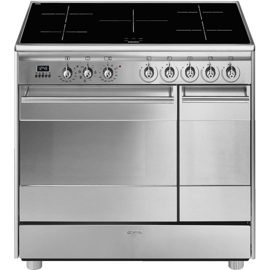 Smeg 90 cm Classic Monitoimiliesi Kahdella uunilla ja Induktioliedellä