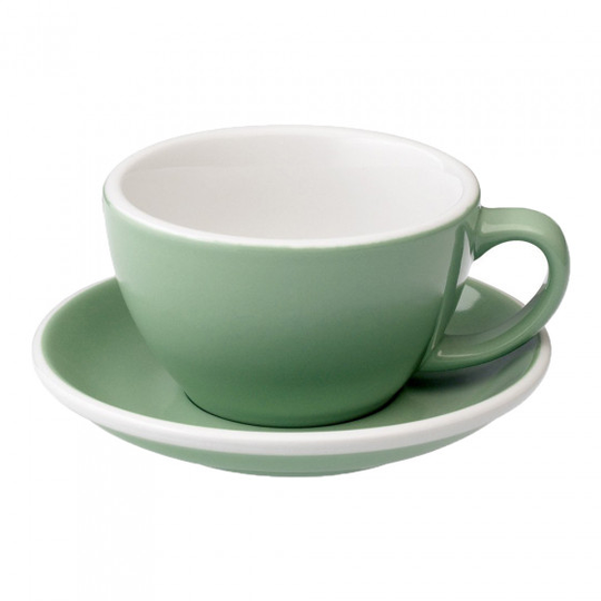 Café Latte kuppi ja lautanen Loveramics "Egg Mint", 300 ml