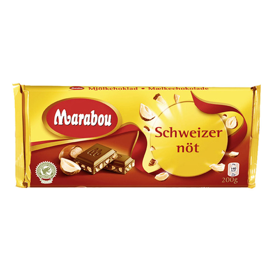 Marabou Schweizernöt Suklaalevy - 200 grammaa