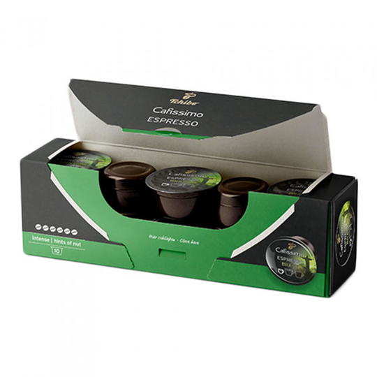 Kahvikapselit Tchibo Cafissimo / Caffitaly järjestelmiin Tchibo "Cafissimo Espresso Brasil", 10 kpl.