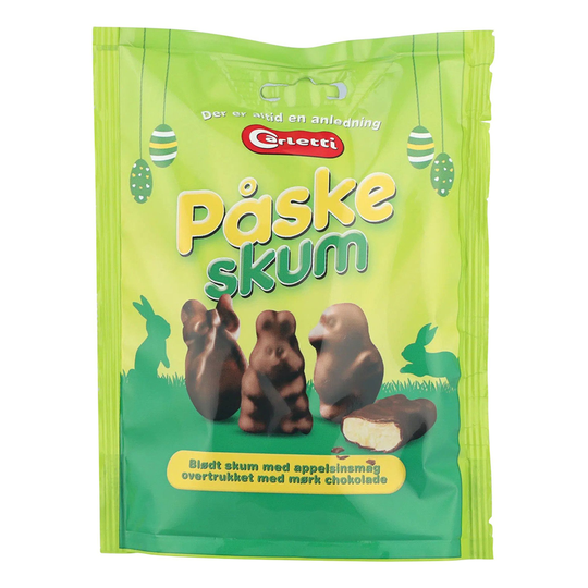 Pääsiäisvaahtokarkit Appelsiini & Tumma Suklaa - 70 grammaa