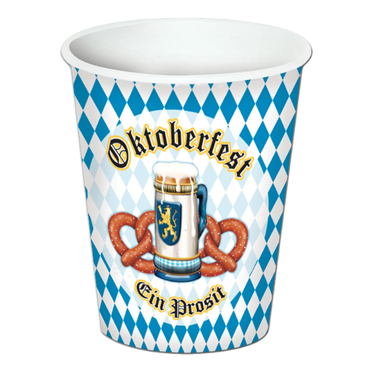 Pahvimukit Oktoberfest Ein Prosit - 8-pakkaus