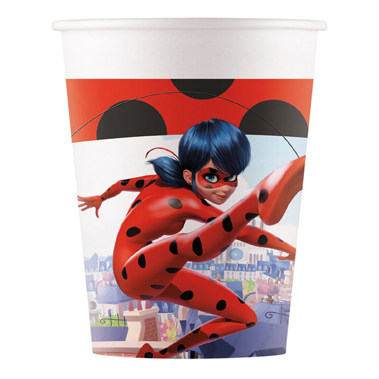 Pahvimukit Miraculous Ladybug - 8-pakkaus